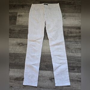 Conrad C collection whitw with tan lines stretch pants
